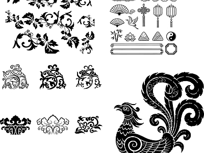 其他图库 线条 户外 花纹 贴图 中式纹理