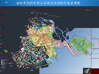 城市规划 海防市总体规划 海边城市总体规划 城市规划总图