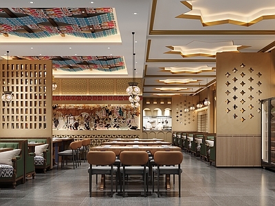 西域风情其他餐饮空间 手抓饭店 民族餐厅