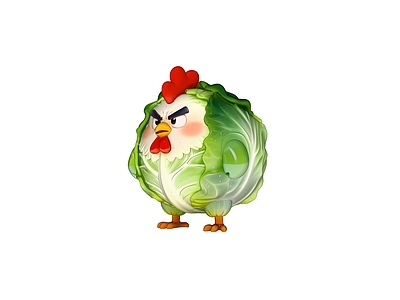 卡通拟人化IP形象 文化IP 雕塑 包菜
