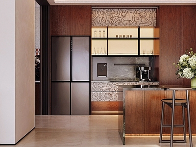 意式极简开放式厨房