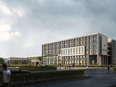 现代主义学校外观 学校