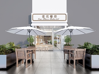 奶油风甜品面包店