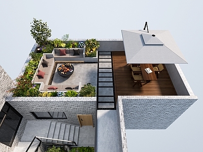 新中式屋顶花园