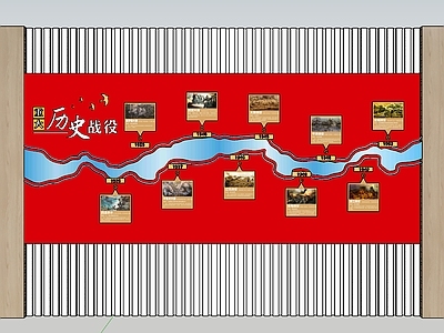 新中式革命历史展厅文化墙