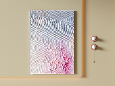 极简抽象挂画 线条装饰画 立体挂画 高端艺术挂画