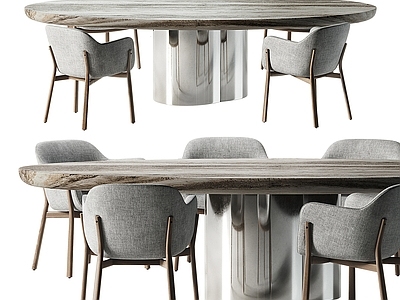 意式极简餐桌椅 Minotti