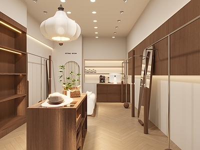 奶油风服装店