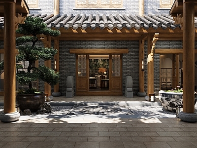新中式庭院