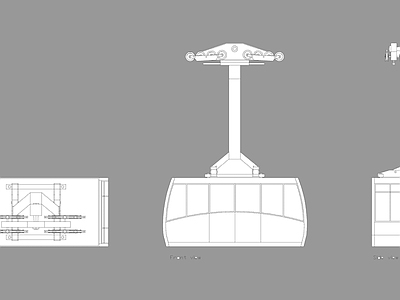 交通工具图库 缆车图块