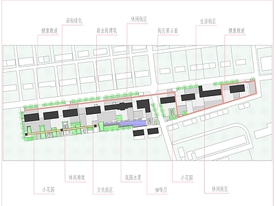 商业街景观 商业街改造 商业街区景观 新中式商业街