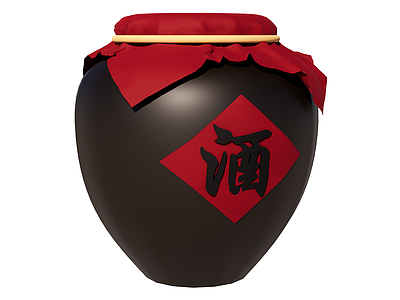 中式酒具 酒 酒缸