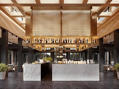 日式酒馆 现代酒店 餐饮 酒水 休闲区