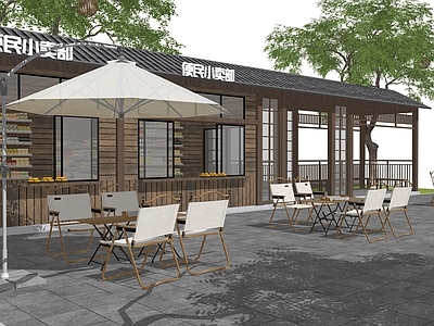 新中式小公建 木屋建筑 可移动建筑 商业建筑 乡村驿站 乡村小卖部