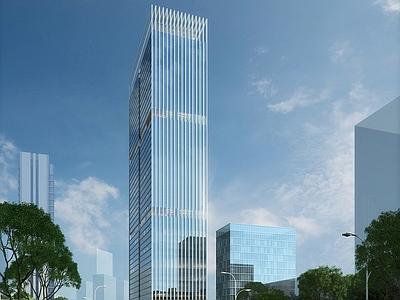 现代主义写字楼 现代高层办公楼