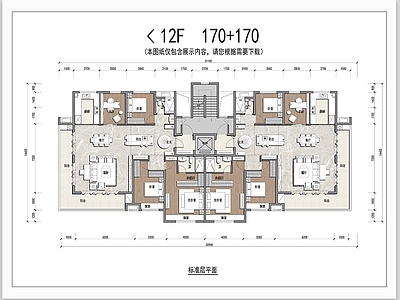 住宅楼建筑 现代住宅楼建筑 四代宅户型平面图 家装平面布置图 居住建筑平面图