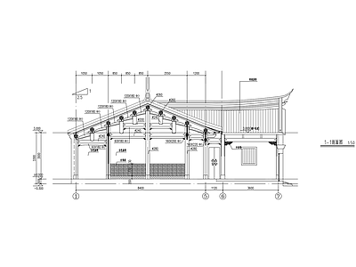 四合院 闽南古厝 一进院 福建民居 施工图