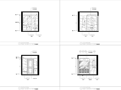 其他工装空间 卫生间施工图