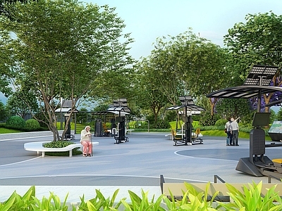 现代主义体育公园 现代口袋公园 园林景观 公园花园 体育公园