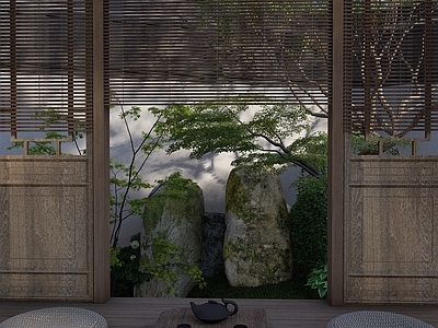 禅意别墅庭院
