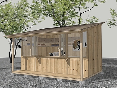 日式售卖亭 木屋售卖亭 快闪店 咖啡店 奶茶店 非标商业