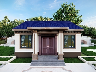 别墅建筑 一层自建房图纸