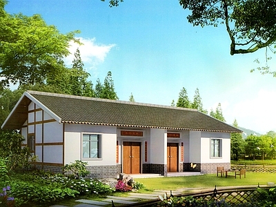 别墅建筑 一层自建房图纸