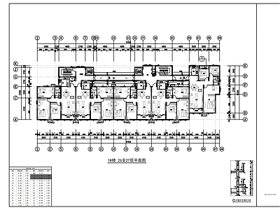 住宅楼建筑 人才房平立剖
