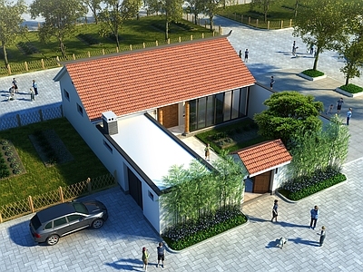 别墅建筑 一层自建房图纸