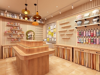 日式玩具礼品店 杂货铺 文创店 原木风 礼品店