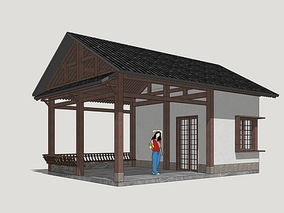 新中式乡村民房 商业建筑 影视民居 古代商业建筑