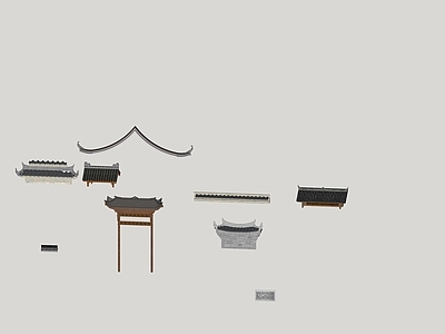 中式古建筑 屋檐
