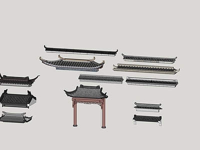 中式古建筑 屋檐