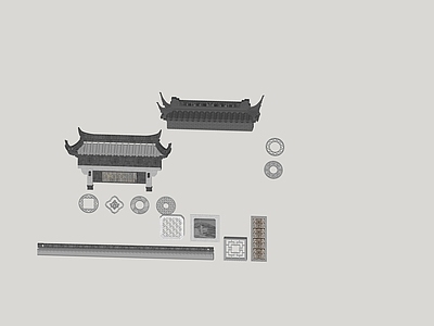 中式古建筑 屋檐