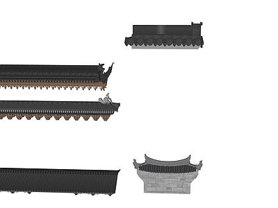 中式古建筑 屋檐