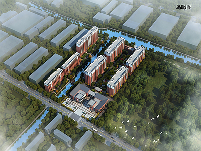 现代简约小区建筑