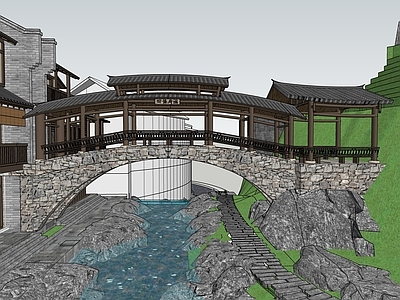 新中式其他景观小建筑