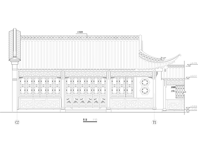 仿古建筑 古建厅堂 中式古建 园林厅堂 园林水榭 苏州园林