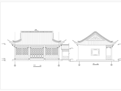 仿古建筑 中式古建 园林水榭 旅游景区 江南园林