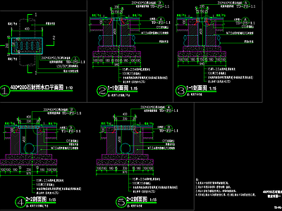 景观节点 石材盖板排水沟 石材盖板雨水口