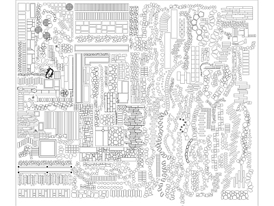 地面拼花 新中式园林小路