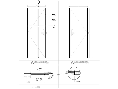 隐形门节点 会所门节点图