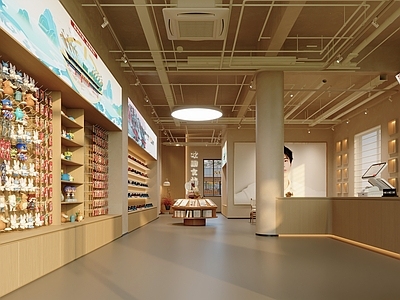 奶油风玩具礼品店 文创馆 林里柠檬茶 文创休闲鞋融合 莆田鞋