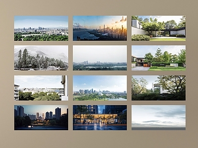 现代主义鸟瞰规划 环绕背景户外背景 城市背景绿植背景