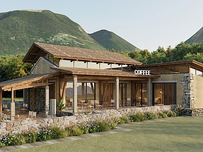 地域主义餐饮建筑 乡村咖啡店 乡建改造