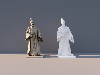 新中式雕塑摆件 古代人物雕塑 古代人文雕塑