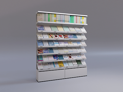 现代简约书架 文创店货架展示架 记事本展示架 文具店陈列货架 文创店陈列货架 记事本展示陈列架