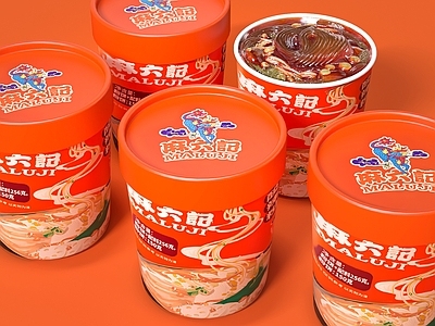 新中式酒水食物 酸辣粉 麻六记 粉条 小吃零食 麻辣粉