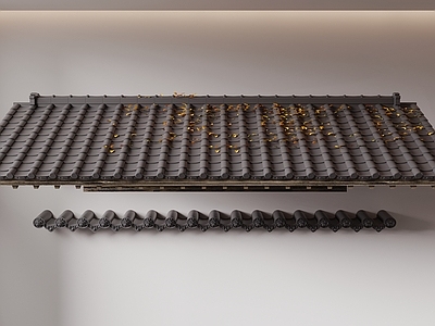 新中式屋檐 屋檐 屋顶 瓦片 门头 古建屋顶