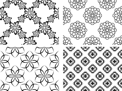 其他图库 花纹 纹理 贴图 欧式 线稿